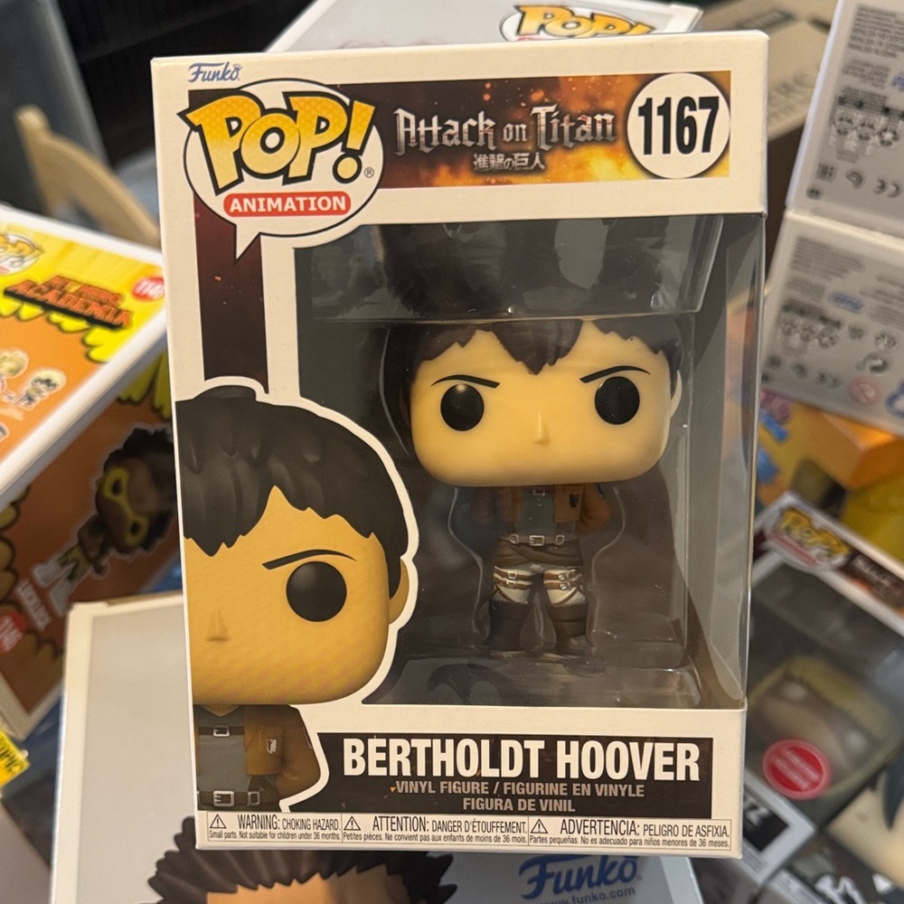 Funko Pop! Animation Bertholdt Hoover Vinyl Figure - Brown and Black